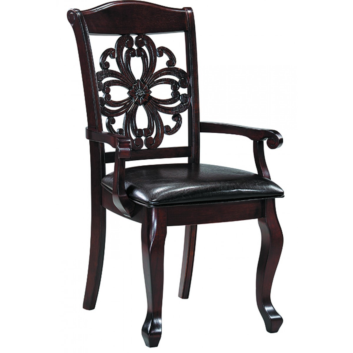 стул с цветочным орнаментом